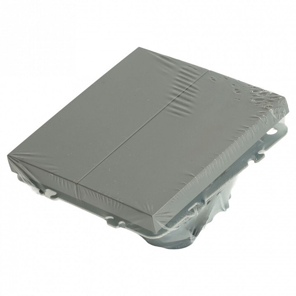 Переключатель перекрестный двухклавишный без рамки Stekker Эмили 50166