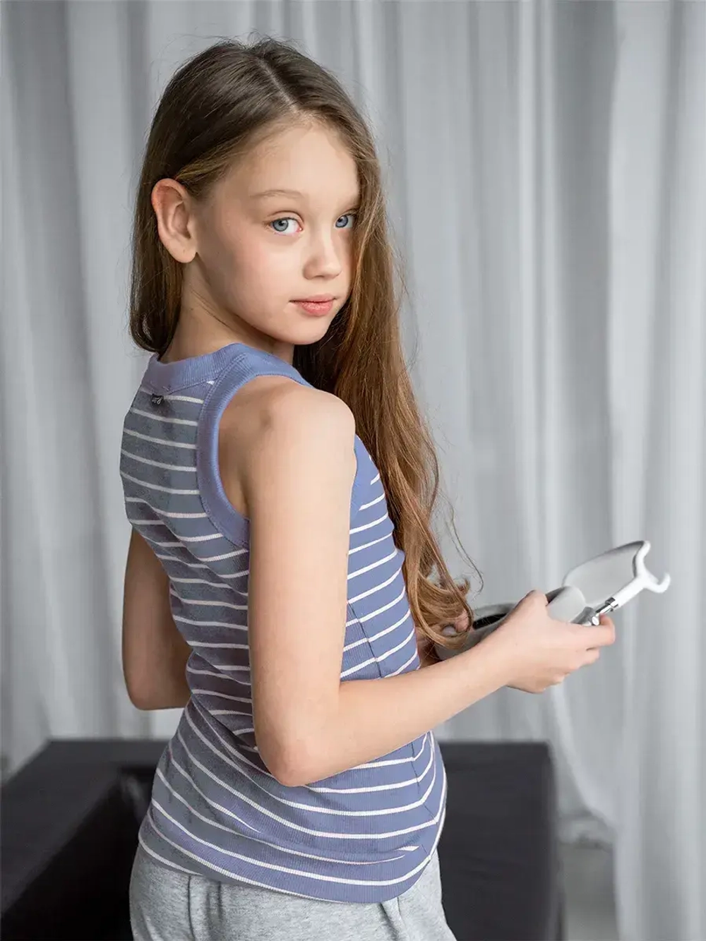 Майка для девочки на лето