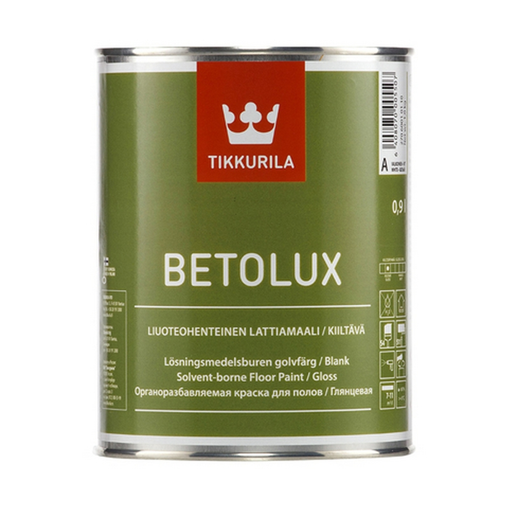Краска  для полов Tikkurila Betolux База А (0,9л)