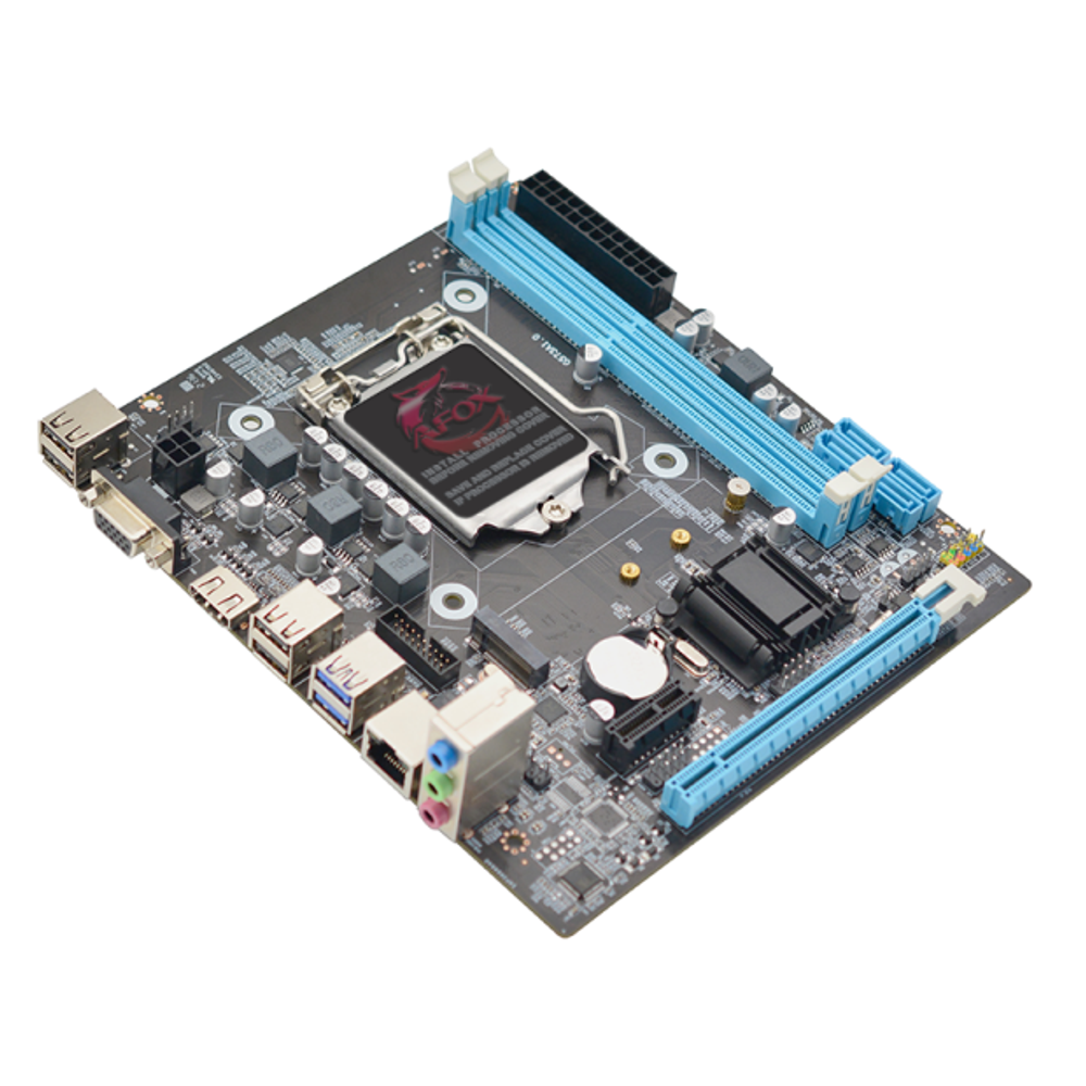 Материнская плата AFOX IH81-MA2-V3, Socket1150, mATX, Retail, 2xDDR3, PCIe2.0, 1xM.2, 100LAN, 6xUSB2, 4xUSB3, CPU TDP 95Вт, VGA, HDMI