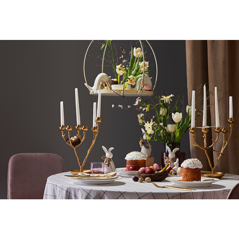 Набор из двух тарелок белого цвета из коллекции edge, 21 см