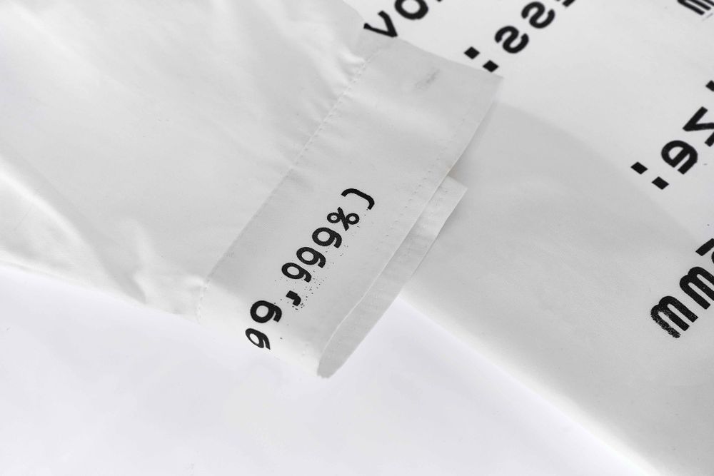 Купить Рубашка-платье Futureisnown Media Radiation Damping shirt Белая Рубашка-платье Futureisnown Media Radiation Damping shirt Белая