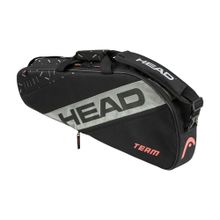 Сумка-чехол HEAD Team Racquet Bag S, 262234-BKCC, с карманом, на 3 тен.ракетки, черный