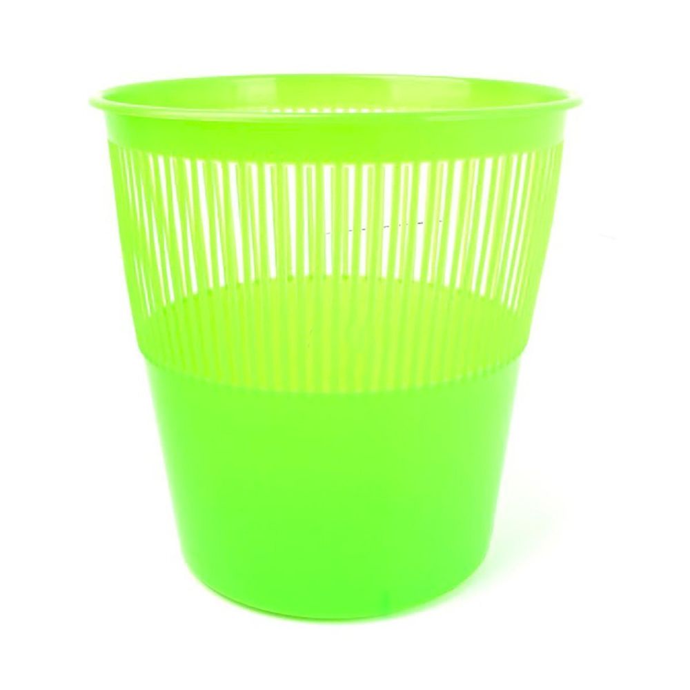 Корзина для бумаг Alingar,12 л, сетчатая, круглая, пластик, салатовая флуоресцентная Корзина для бумаг Alingar,12 л, сетчатая, круглая, пластик, салатовая флуоресцентная