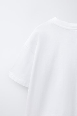 ZARA X DYLAN´S T-SHIRT CLUB ФУТБОЛКА С ИЛЛЮСТРАЦИЕЙ JAWS©, БЕЛЫЙ