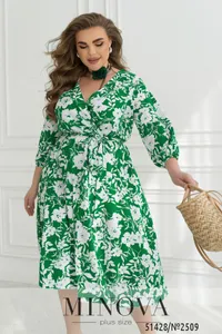 Платье 2509-зеленый Minova