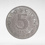 Austria, 5 Groschen, 1965, F