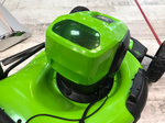 Газонокосилка Greenworks GD40LM46HP 40V (46 см) бесщеточная аккумуляторная -  АКБ 4 А/Ч зарядка G40UCM2M / 40V 2A