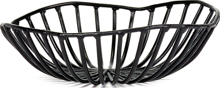 Корзина для сервировки Serax Catu Metal Sculptures, круглая, нержавеющая сталь, 15 см, чёрная