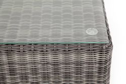 "Лунго" журнальный столик плетеный, цвет графит