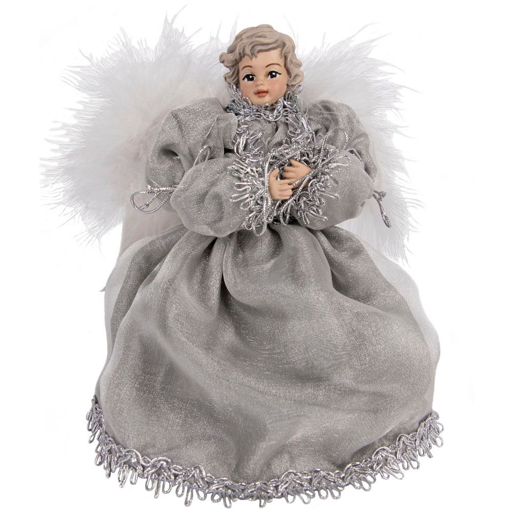 Елочное украшение Ангел Мерри Серебро