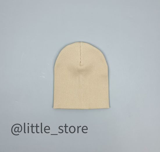 Шапка "Simple" двухслойная, Крем-брюле