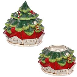 GAEM Конфетница "Елка",, 2500 мл, L22 W22 H24 см