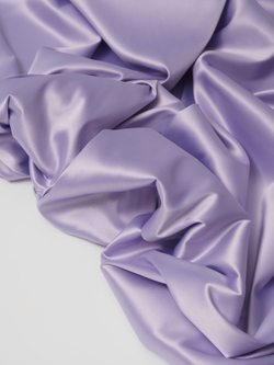 Атлас стрейч яркая лаванда глянцевый метражом