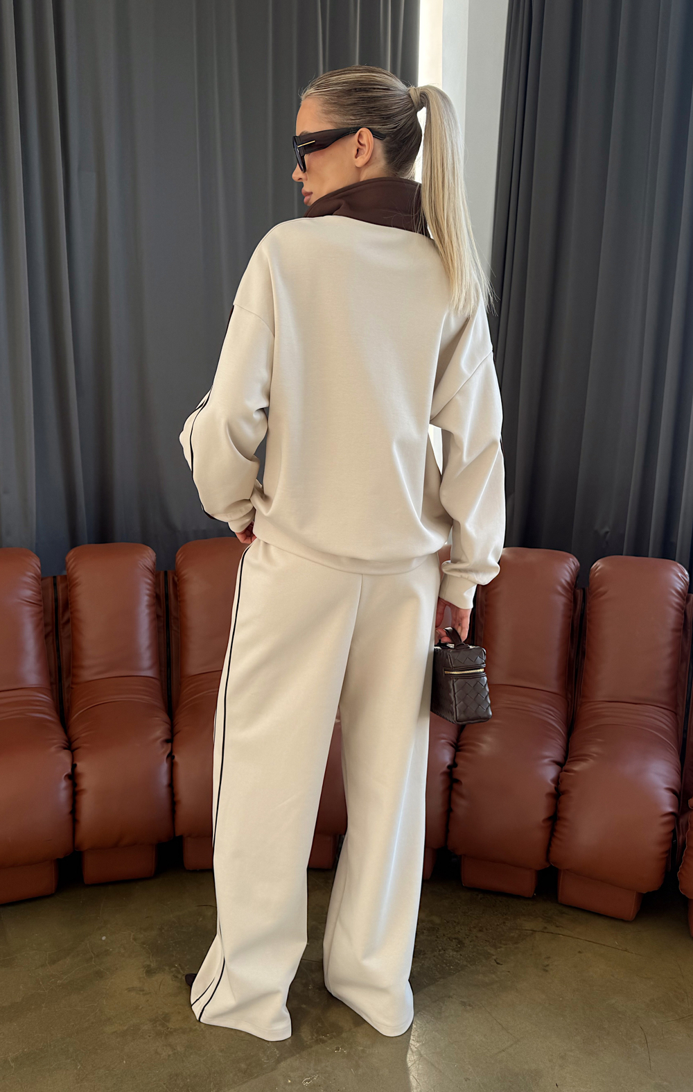 Костюм спортивный из трикотажа с поло