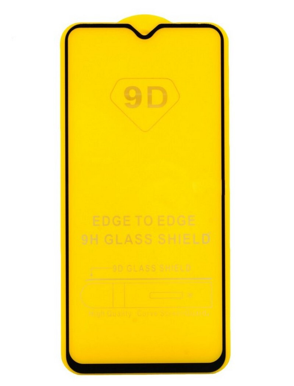 Защитное стекло Xiaomi RedMi Note 8 (черный) 9D тех.упаковка