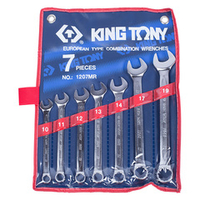 KING TONY (1207MR) Набор комбинированных ключей, 10-19 мм, 7 предметов