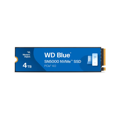 Твердотельный накопитель 4000GB SSD WD BLUE SN5000 M.2 2280 NVMe 4.0 R5500/W5000 WDS400T4B0E-00BKY0