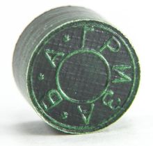 Наклейка для кия "Гриза 2" (H) зеленая 13,5 мм