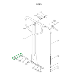 Втулка ролика ручки для гидравлических тележек DF25