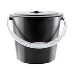 Ведро 10 л - хозяйственное с крышкой (особо прочное)