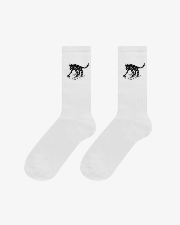 Носки Evil dogs белые - фото 1