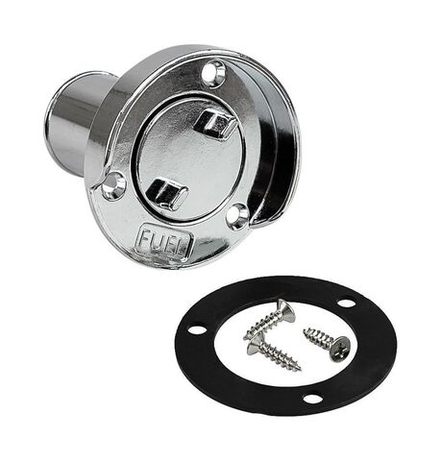 Горловина топливная с грязеотводом хромир. сталь