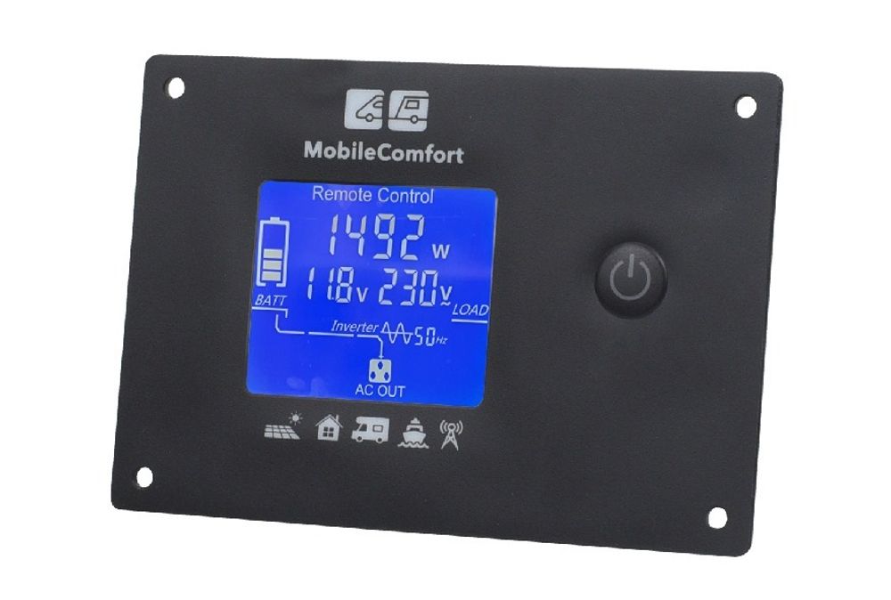 Инвертор с зарядным устройством MobileComfort S1512-BC, чистый синус, 1500Вт, 12В