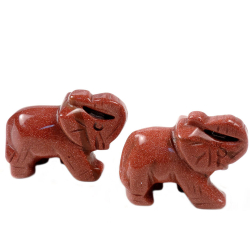 Слон Малыш авантюрин коричневый асс.