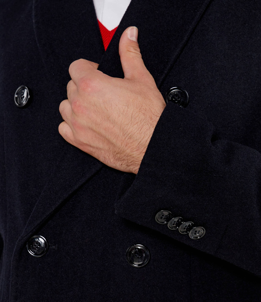 Шерстяное пальто Hechter Paris - темно-синий(45019-142270)