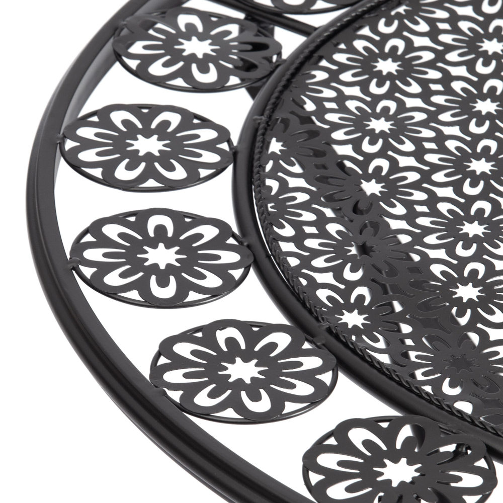 Стол Patio (PL08-11139) стальной сплав, черный, 70х75см