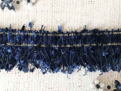 Тесьма текстиль люрекс жаккард, ш.  3,5 см.