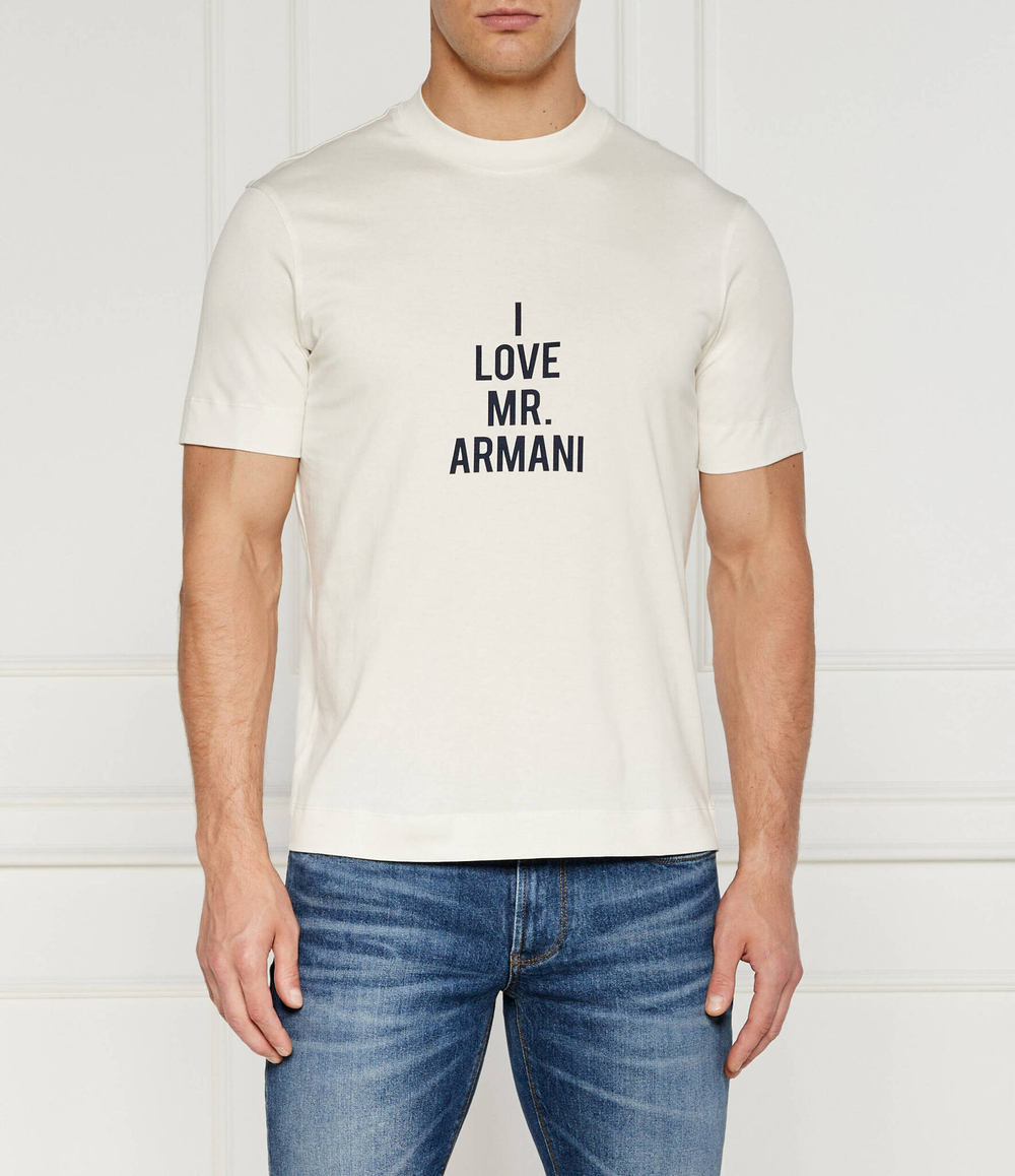 Футболка Emporio Armani - экрю(6D1TC9 1JOCZ)