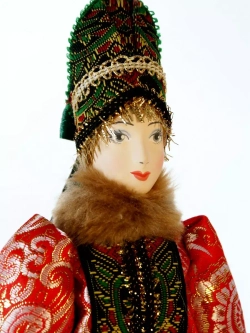 Кукла коллекционная в русском костюме Костромской губернии