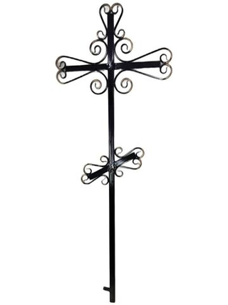 Крест на могилу кованый