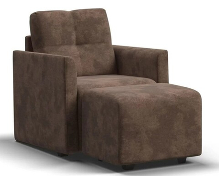 БОСС не раскладное кресло-пуф Алькантара шоколад (снят с производства)