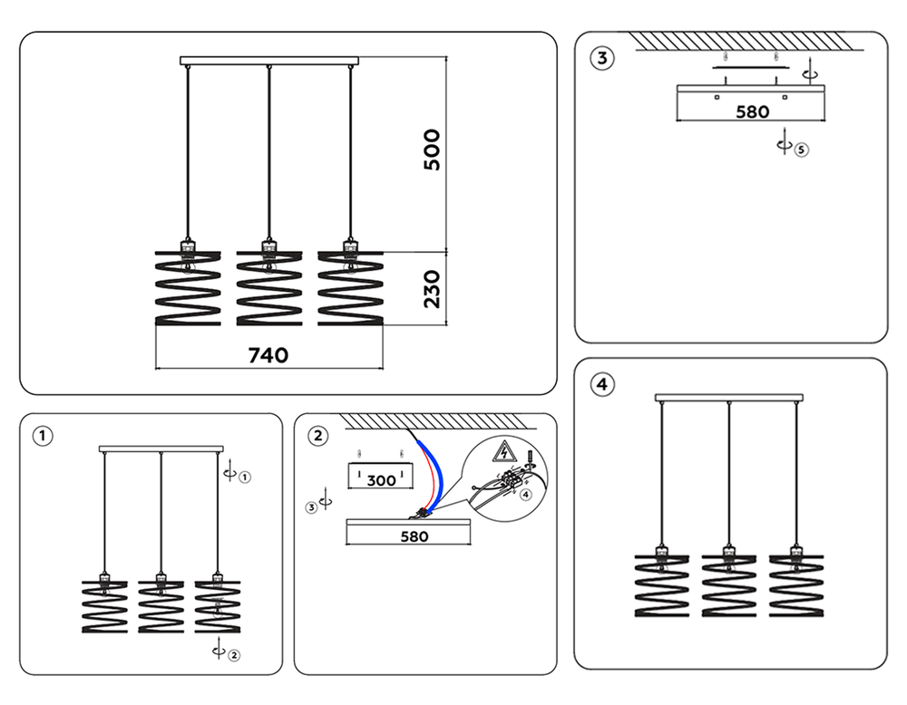 Ambrella Подвесной светильник в стиле лофт Loft TR8403