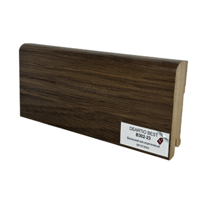 Плинтус напольный вяз волжский коричневый МДФ B302-23 Deartio / Ликорн 80x16x2050 мм