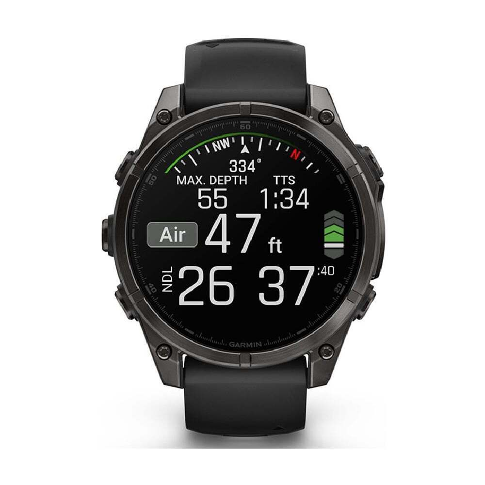 Умные часы Garmin Fenix 8 Sapphire 51 мм AMOLED темно-серый