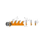 Диск пильный CMT 250x30x2,4/1,6 15° 10° ATB + 8° SHEAR Z=60 272.250.60M