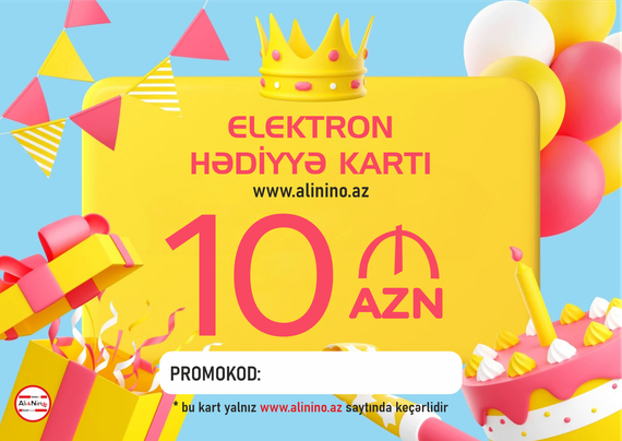 Elektron hədiyyə kartı 10 AZN