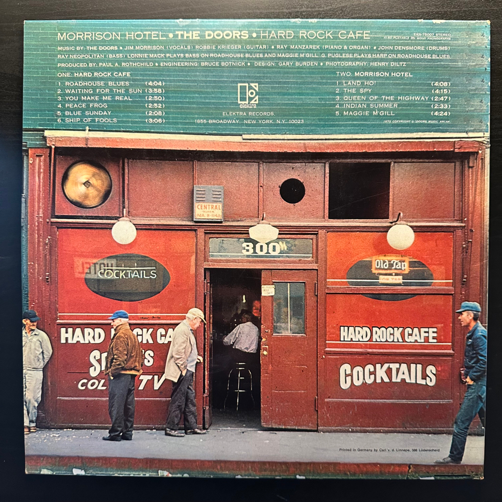 The Doors ‎– Morrison Hotel (Германия 1970г.) 1st