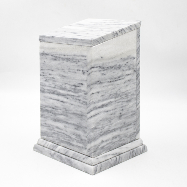 Урна для праха "Обелиск" серый мрамор