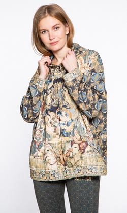 Худи "Барокко", по мотивам рисунков на средневековой портьере, представляющих Венеру и амуров. Эпоха короля Людовика XIV