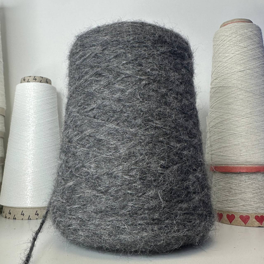 STOCK - Pecci Filati; альпака, меринос, п/а ; 200м/100г; цвет: серый графитовый