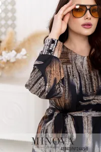 Блуза 2445-1-синий Minova