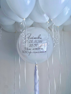 Воздушные гелиевые шары на выписку сына №4765