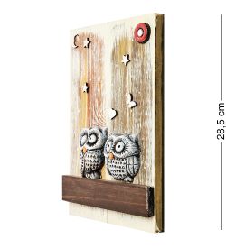 КоКо Шамель KK-728 Панно «Совы на перекладине» шамот