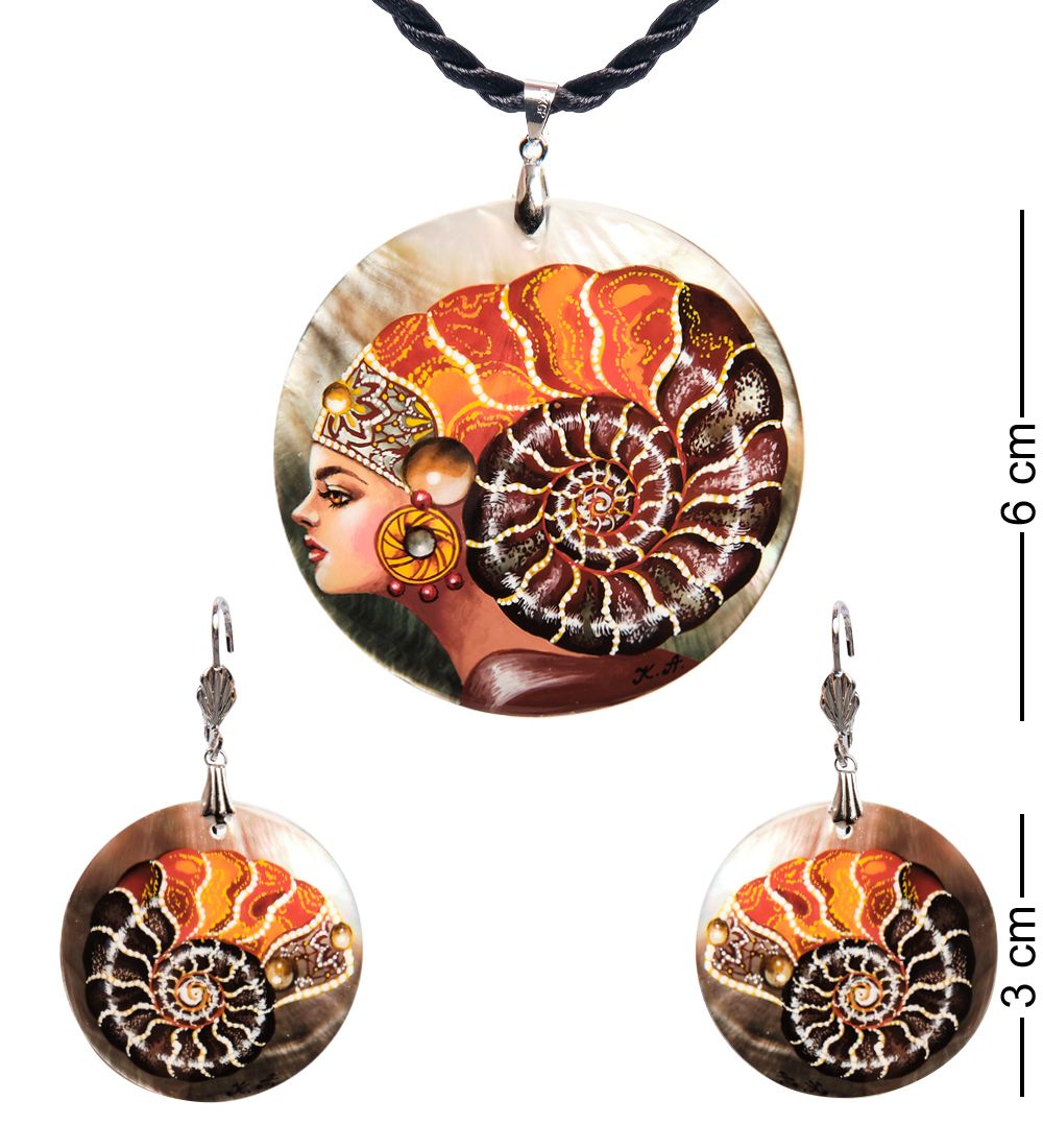 ШК-55/158-A Комплект из перламутра «Королева Аммонит»