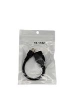 Кабель USB OTG, шт. micro USB – гн. USB-A, 2,4A, 0,15м, ПВХ, черный REXANT
